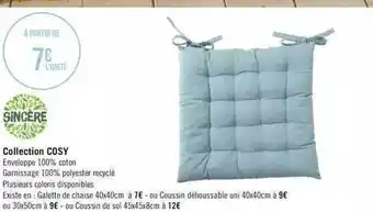 Géant Casino Collection cosy sincère offre