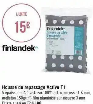 Géant Casino Housse de repassage active t1 finlandek offre