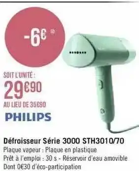 Géant Casino Défroisseur philips offre