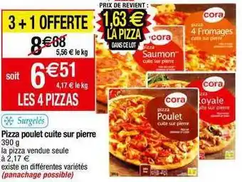Migros Pizza poulet cuite sur pierre offre