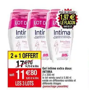 Gel intime extra doux intima