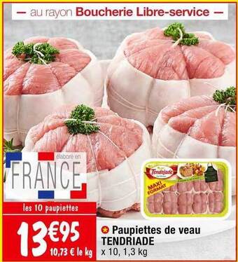 Migros Paupiettes de veau tendriade offre