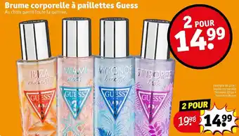 Kruidvat GUESS brume corporelle à paillettes offre