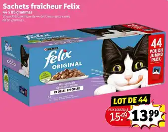 Kruidvat FELIX sachets fraîcheur offre