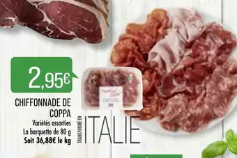 Match Chiffonnade de coppa offre