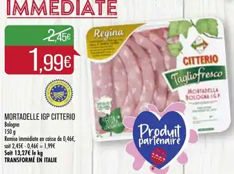 Match Mortadelle IGP citterio offre