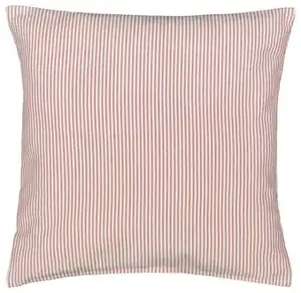 Housse de coussin 40x40 rayures terracotta