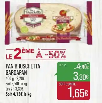 Match Pan Bruschetta Gardapan offre