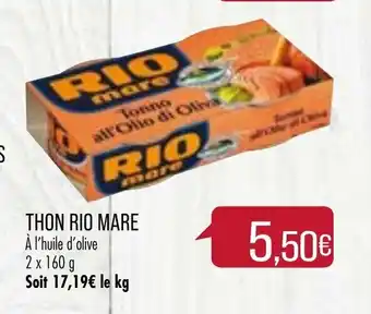Match Thon rio mare offre