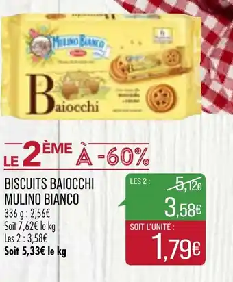 Match Biscuits baiocchi mulino bianco offre