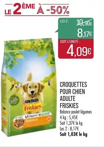 Match Croquettes pour chien adulte Friskies offre