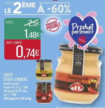 Match Sauce devos Lemmens offre