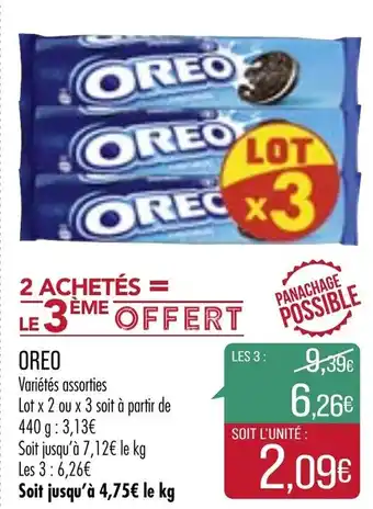 Match Oreo offre