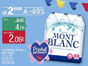 Match Eau minérale naturelle Mont Blanc offre