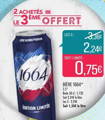 Match Bière 1664 offre
