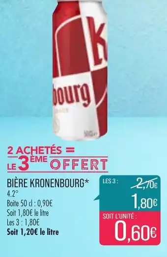 Match Bière Kronenbourg offre