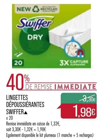 Match Lingettes dépoussiérantes swiffer offre