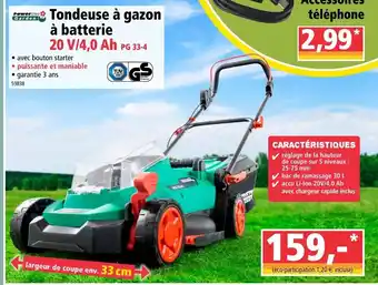 Norma Tondeuse à gazon à batterie offre