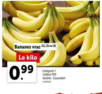 Bananes vrac