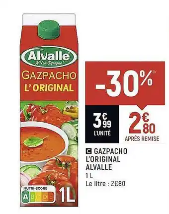 Spar Gazpacho L'original Alvalle offre