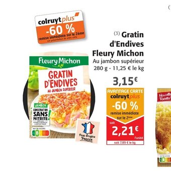 Colruyt Fleury Michon Gratin d'Endives offre