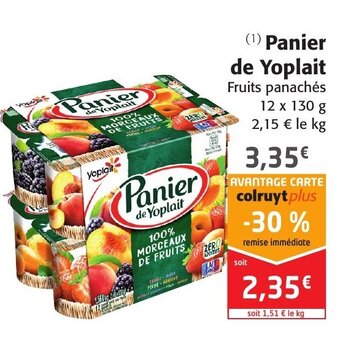 Colruyt Panier de Yoplait offre