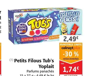 Colruyt Petits Filous Tub's Yoplait offre