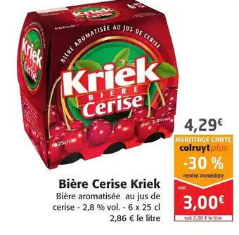 Colruyt Kriek Bière Cerise offre