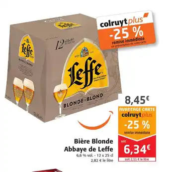 Colruyt Abbaye de Leffe Bière Blonde offre