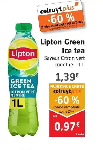 Colruyt Lipton Green Ice Tea offre