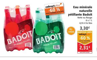 Colruyt Eau Minérale Naturelle Pétillante Badoit offre