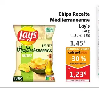 Colruyt Lays Chips Recette Méditerranéenne offre
