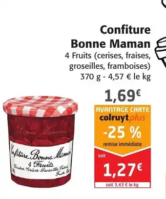 Colruyt Bonne maman Confiture offre