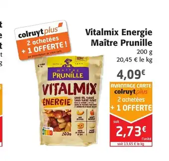 Colruyt Vitalmix Energie Maître Prunille offre