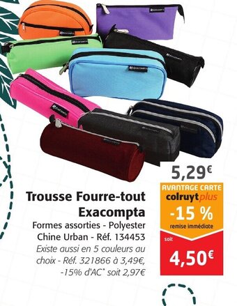 Colruyt Trousse Fourre-Tout Exacompta offre