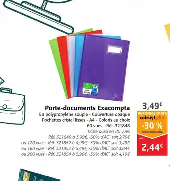 Colruyt Porte-Documents Exacompta offre