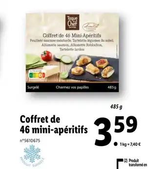 Lidl Coffret de 46 mini-apéritifs offre