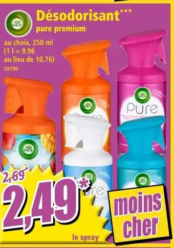 Norma Désodorisant Pure Premium offre