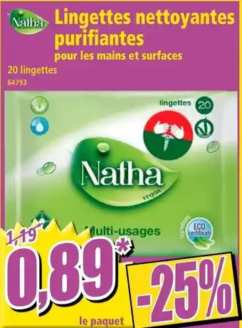 Norma Lingettes Nettoyantes Purifiantes offre
