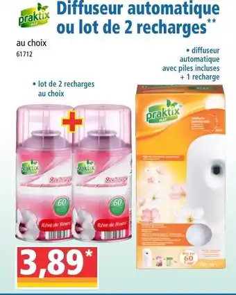 Norma Diffuseur Automatique Ou Lot De 2 Recharges offre
