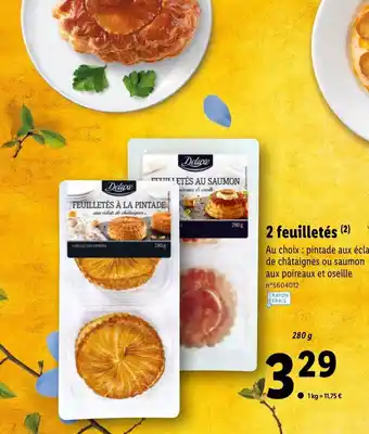 Lidl 2 feuilletés offre