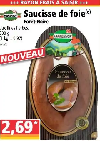 Norma Saucisse De Foie offre