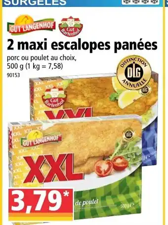 Norma 2 Maxi Escalopes Panées offre