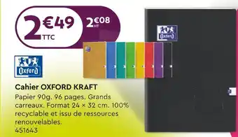 Oxford cahier kraft