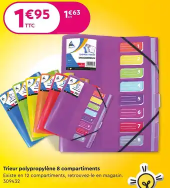 Trieur polypropylène 8 compartiments