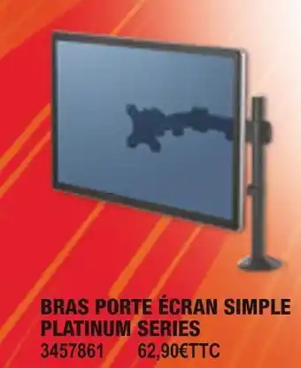 Plein ciel Bras porte écran simple platinum series offre