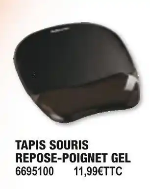 Tapis souris repose-poignet gel