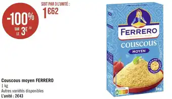 Géant Casino Ferrero couscous moyen offre