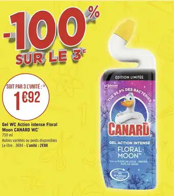 Géant Casino Canard gel wc action intense floral moon wc* offre