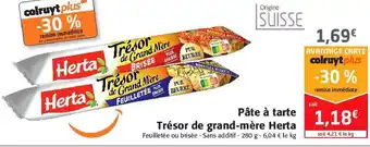 Colruyt Pâte à tarte trésor de grand-mère herta offre